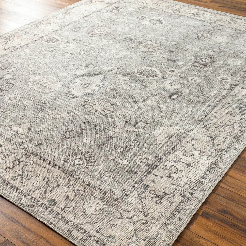 Davina Becki Owens X Livabliss Vintage Oriental Boho Beige/Dark Brown Rug - Image 7