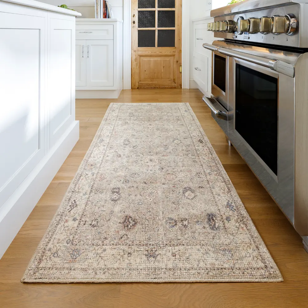 Davina Becki Owens X Livabliss Vintage Oriental Boho Camel Rug - Image 6