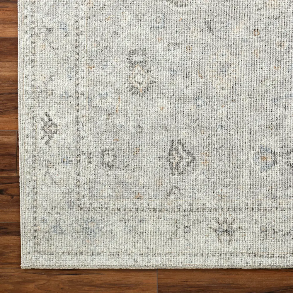 Davina Becki Owens X Livabliss Vintage Oriental Boho Light Grey Rug - Image 2