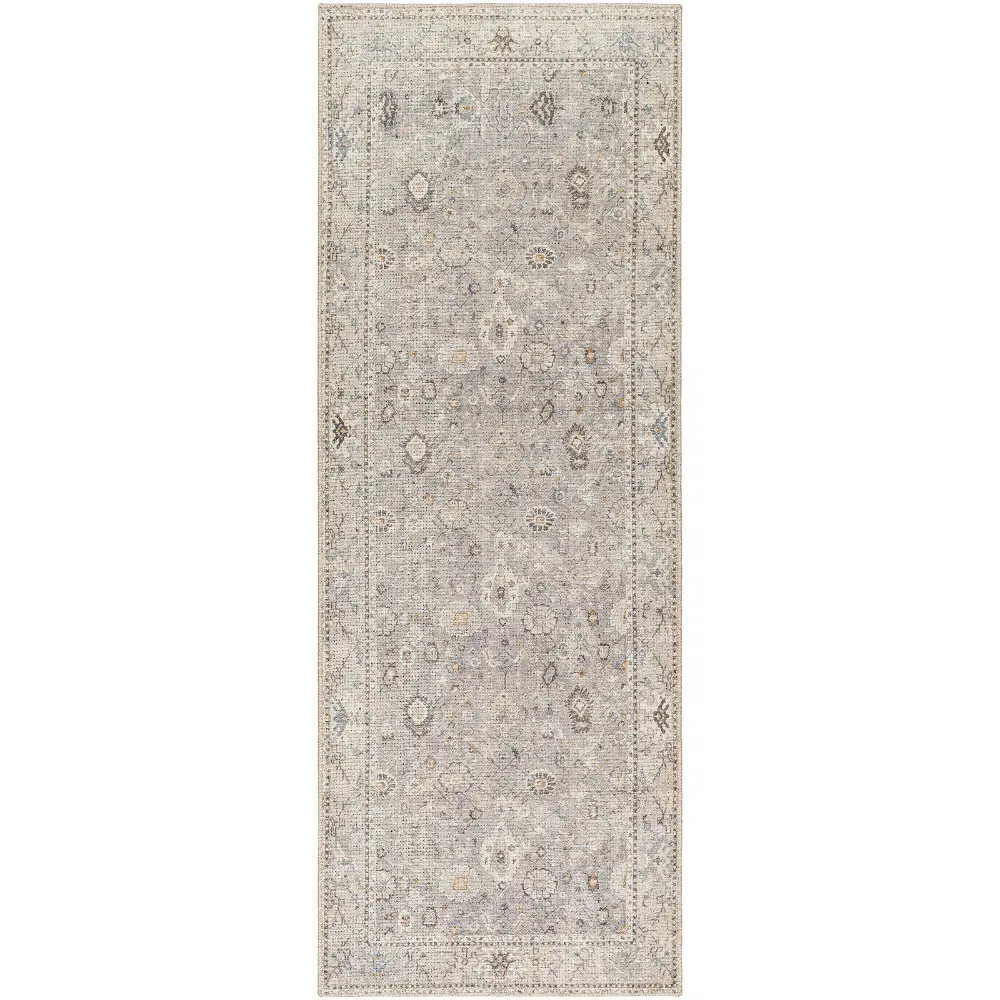Davina Becki Owens X Livabliss Vintage Oriental Boho Light Grey Rug - Image 5