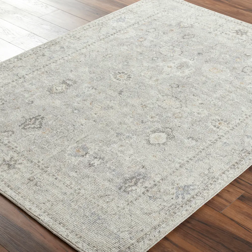 Davina Becki Owens X Livabliss Vintage Oriental Boho Light Grey Rug - Image 7