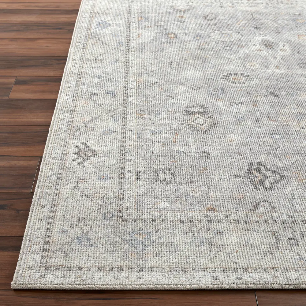 Davina Becki Owens X Livabliss Vintage Oriental Boho Light Grey Rug - Image 9