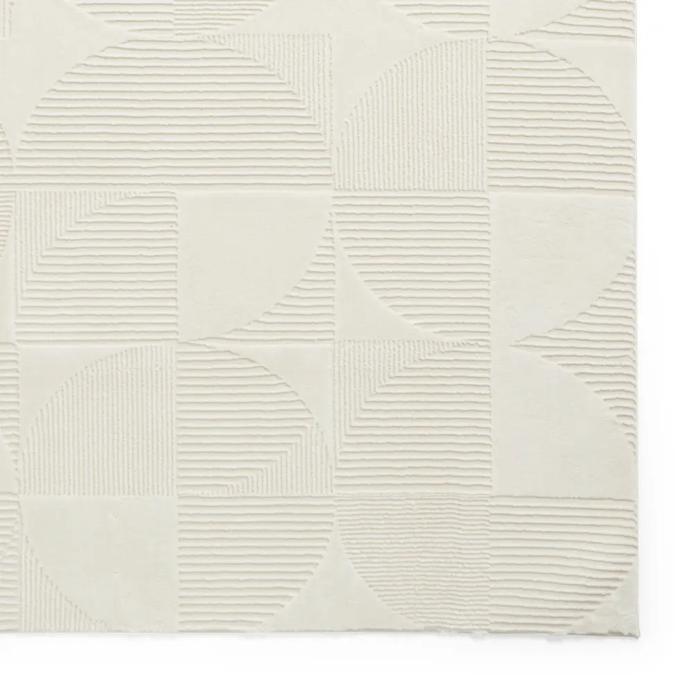 Catherine Lansfield Retro Circles Cream - Washable - Image 5