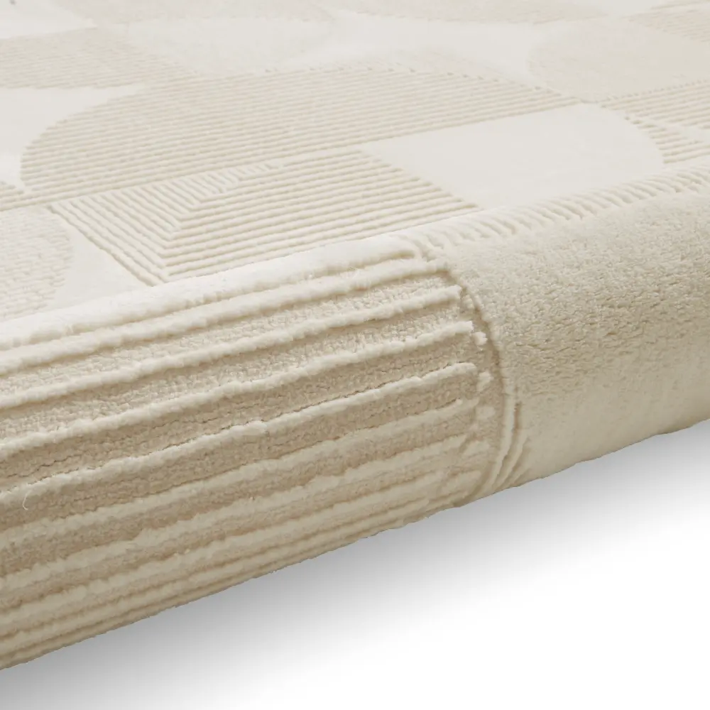Catherine Lansfield Retro Circles Cream - Washable - Image 9