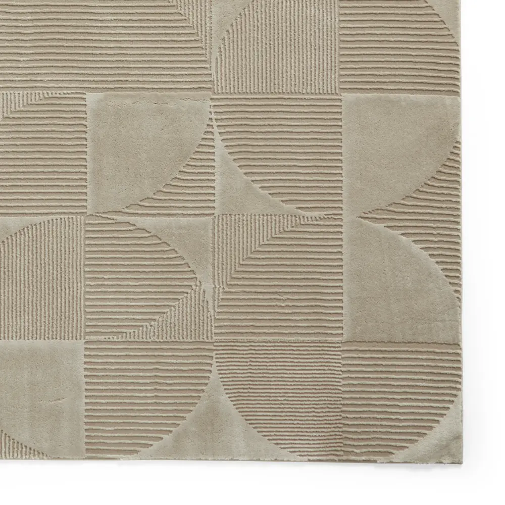 Catherine Lansfield Retro Circles Natural - Washable - Image 4