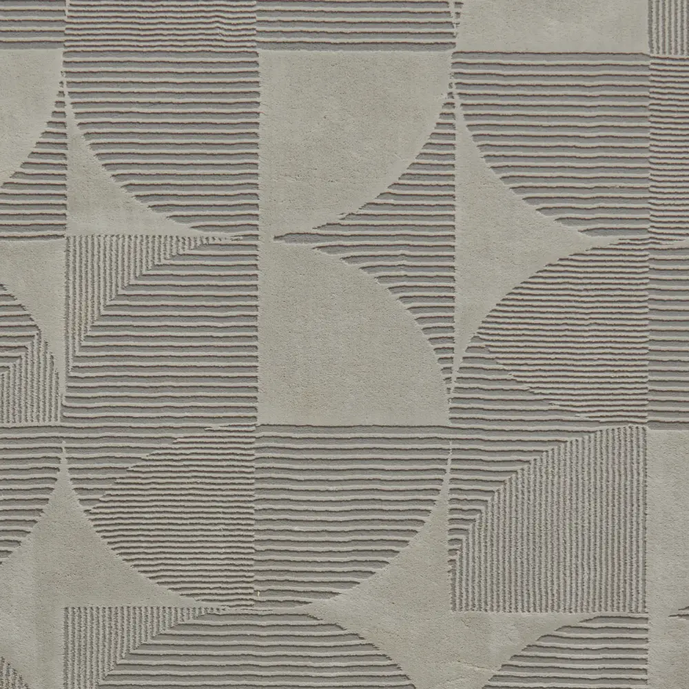 Catherine Lansfield Retro Circles Silver - Washable - Image 6