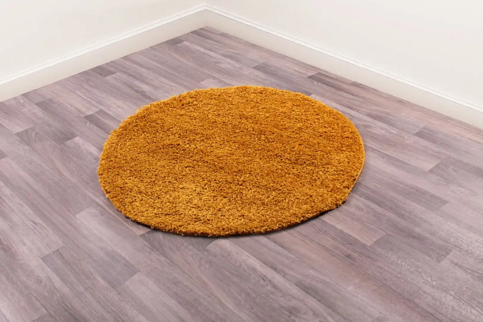 Retro Shaggy Ochre Rug - Image 5