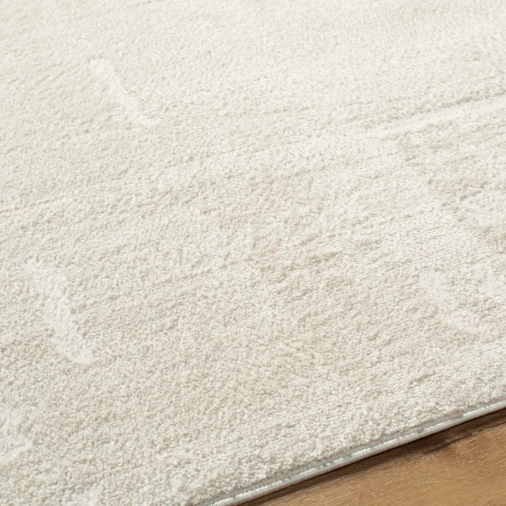 Rita Scandi Modern High Pile Off-White Rug - Image 2