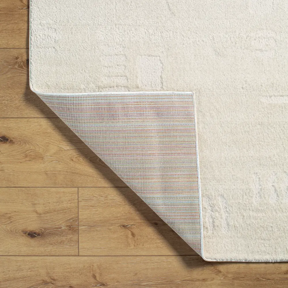 Rita Scandi Modern High Pile Off-White Rug - Image 6