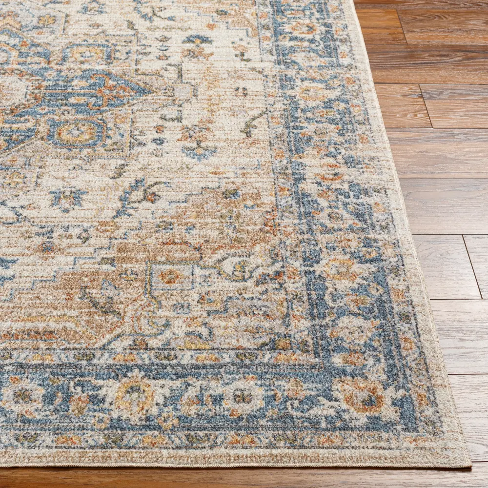 River Machine Washable Oriental Boho Beige Rug - Image 8