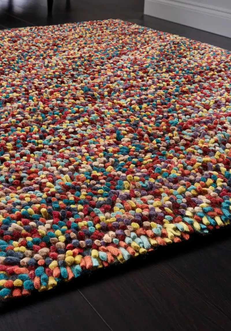Rocks Shaggy Multi Rug - Image 2