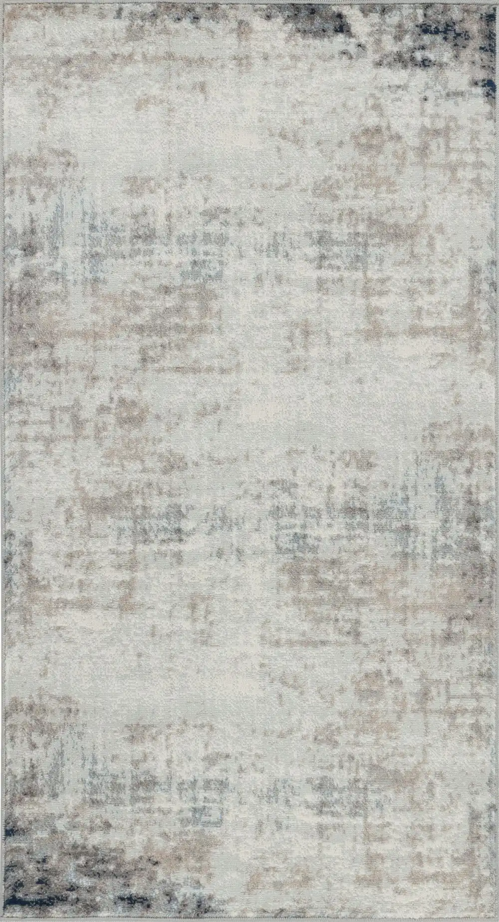 Alix Abstract Modern Marble Blue/Ivory Rug - Image 6