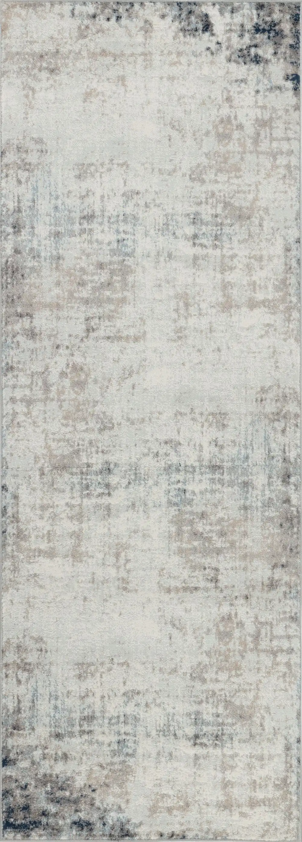 Alix Abstract Modern Marble Blue/Ivory Rug - Image 9