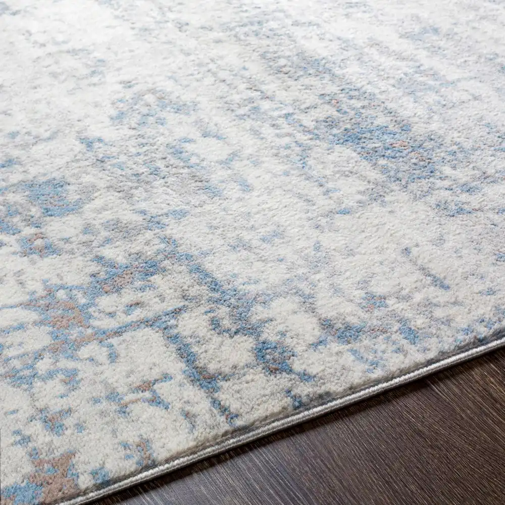 Alix Abstract Modern Marble Dark Blue Rug - Image 6