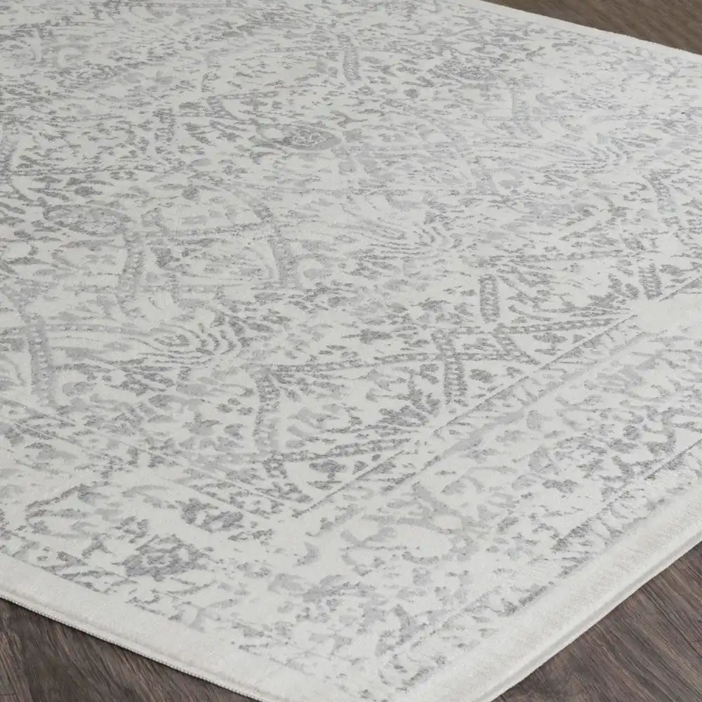 Margaux Vintage Oriental Boho Grey/Ivory Rug - Image 3