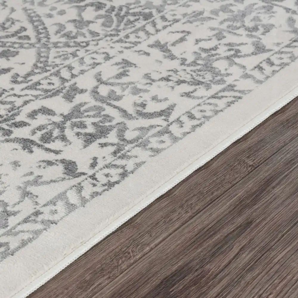 Margaux Vintage Oriental Boho Grey/Ivory Rug - Image 9