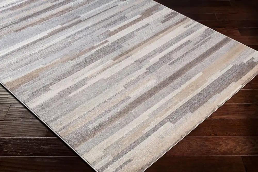 Olivia Scandi Modern Medium Grey/Tan/White Rug - Image 2