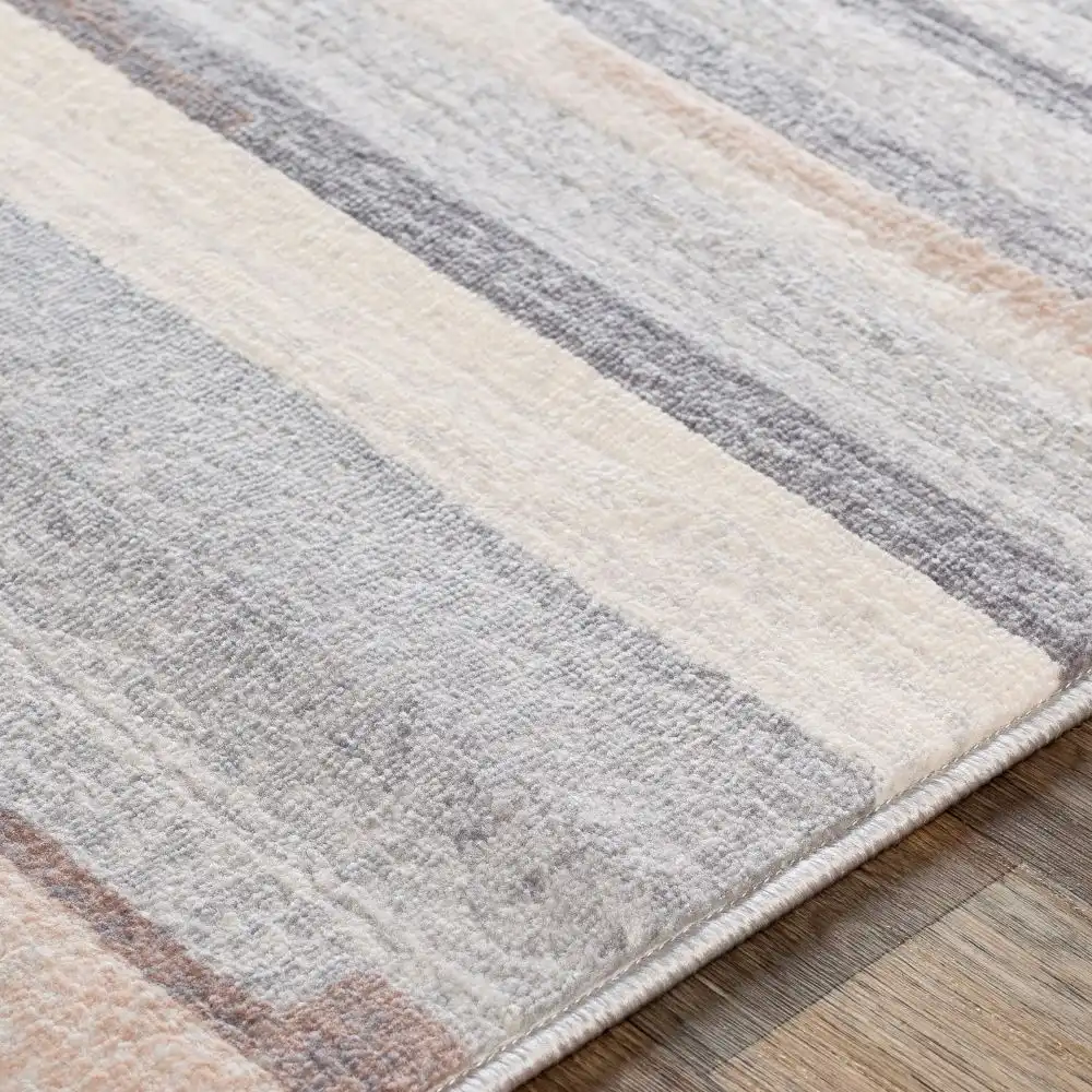 Olivia Scandi Modern Medium Grey/Tan/White Rug - Image 6
