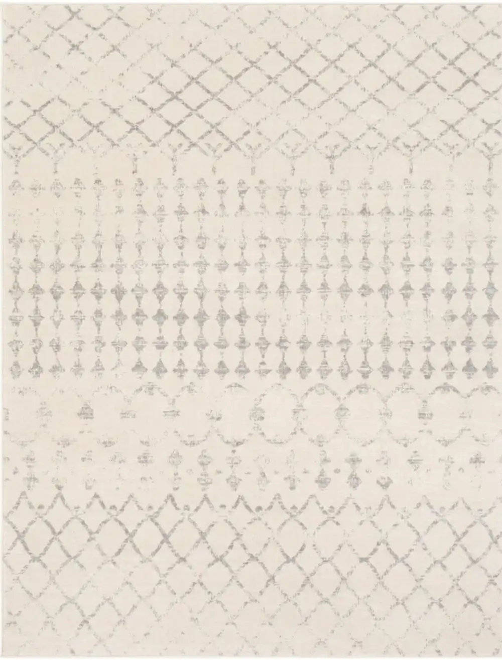 Sofia Berber Geometric High Pile Cream Rug - Image 5