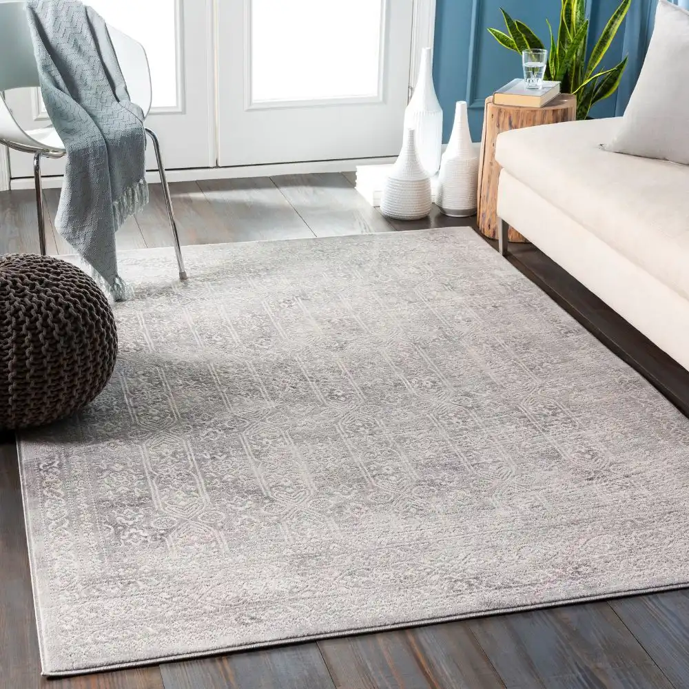 Vicky Vintage Oriental Boho Grey/Ivory Rug