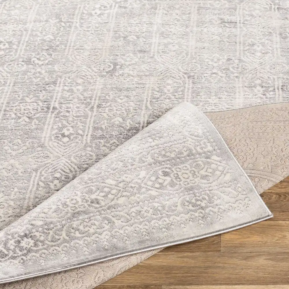 Vicky Vintage Oriental Boho Grey/Ivory Rug - Image 4