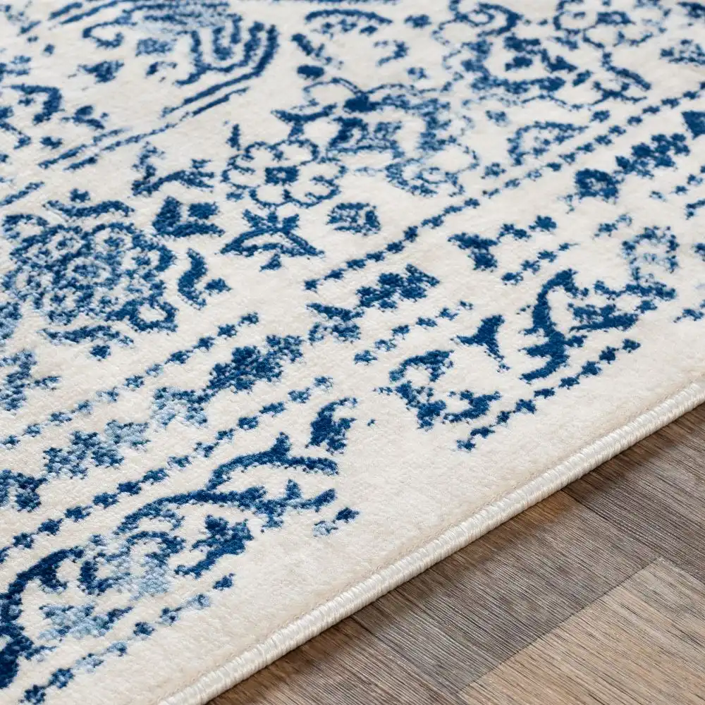 Vicky Vintage Oriental Boho Dark Blue Rug - Image 3