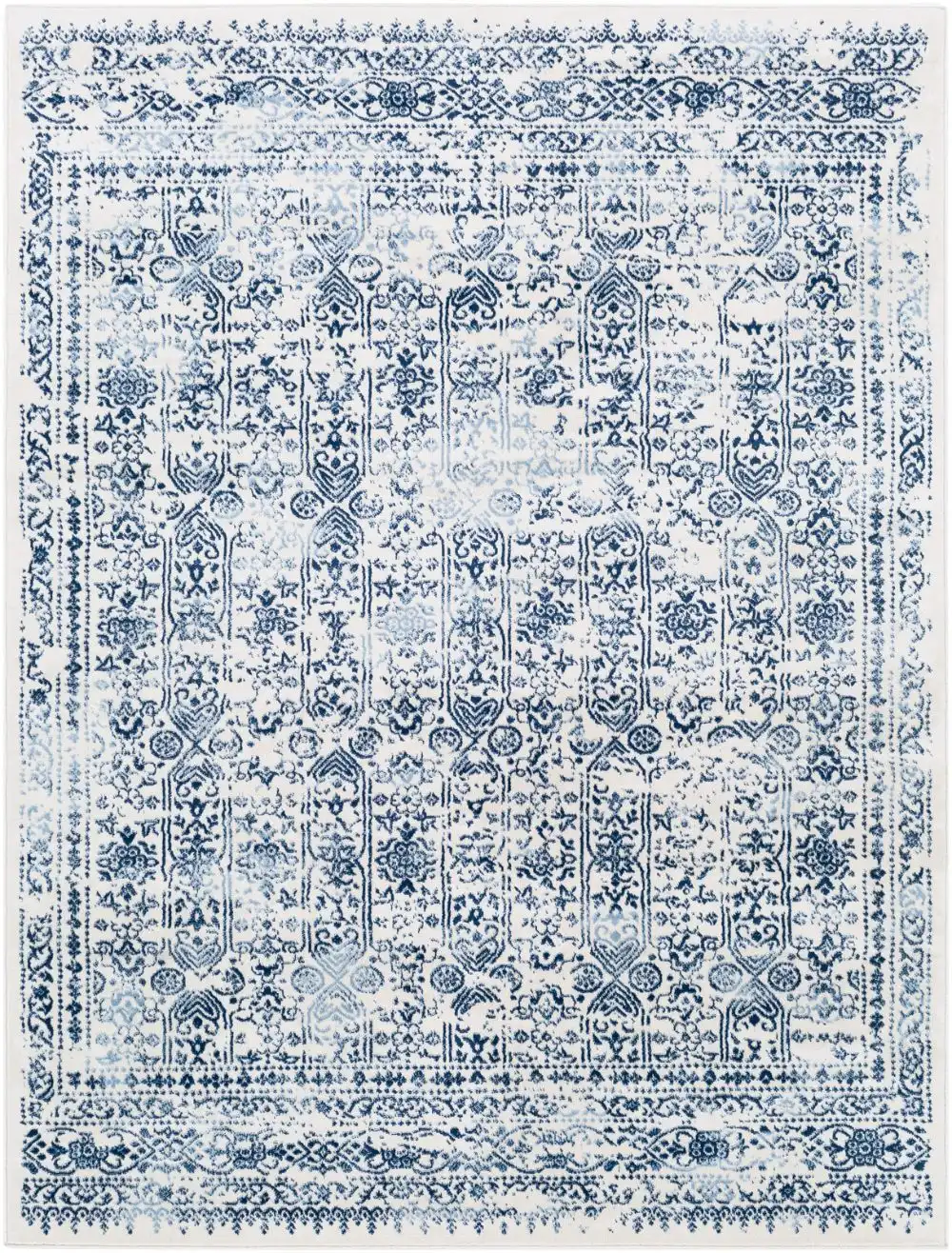 Vicky Vintage Oriental Boho Dark Blue Rug - Image 7
