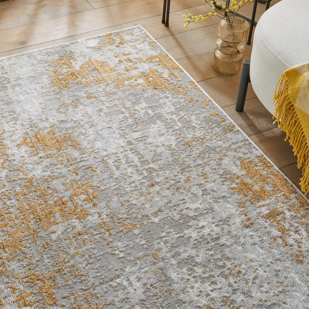 Rossa Succession ROS03 Ivory Gold Rug - Image 3
