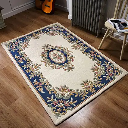 Royal Indian Cream Blue Rug