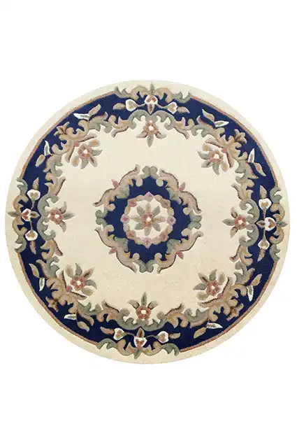 Royal Indian Cream Blue Rug - Image 2