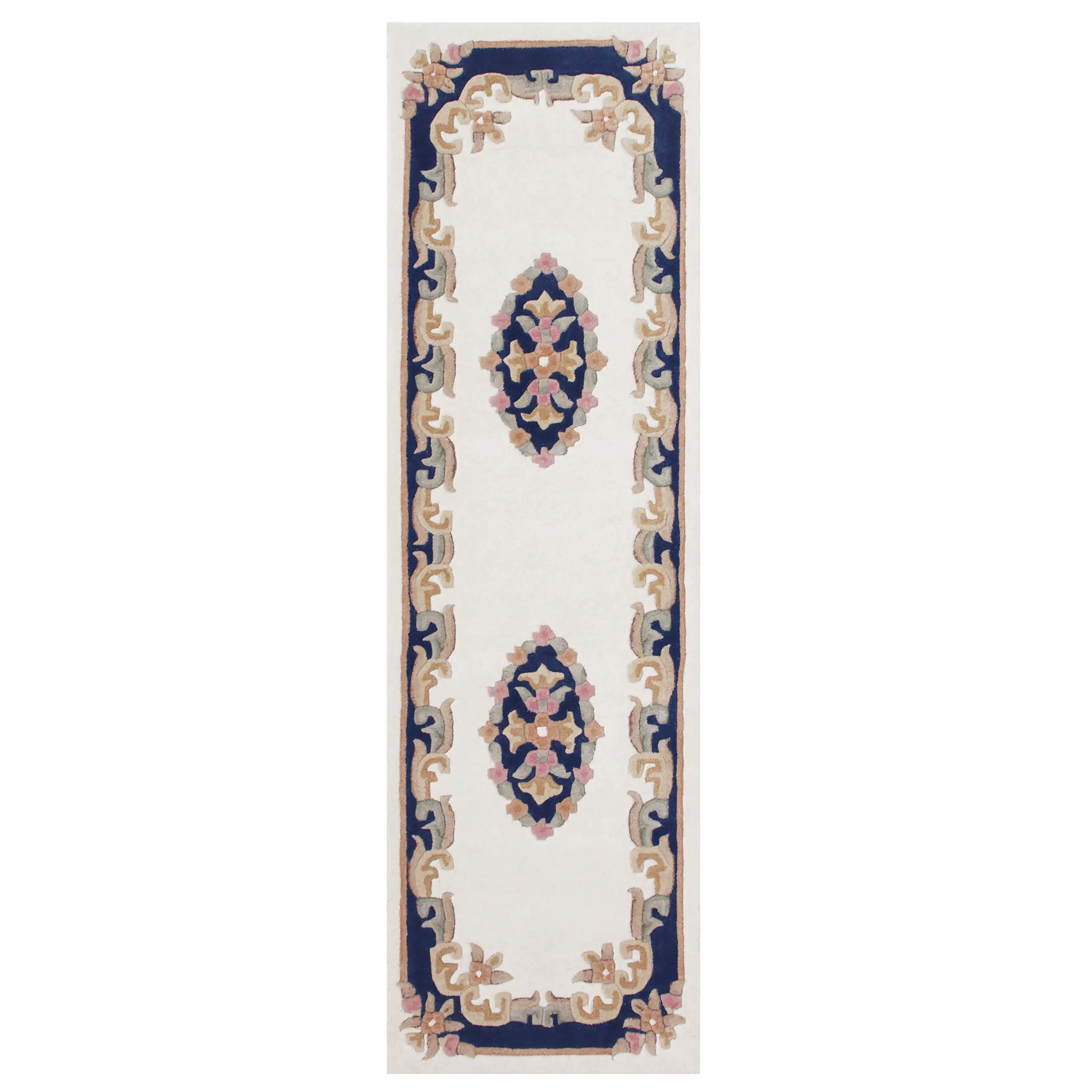 Royal Indian Cream Blue Rug - Image 4