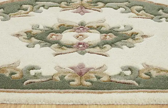 Royal Indian Cream-Green Rug - Image 4