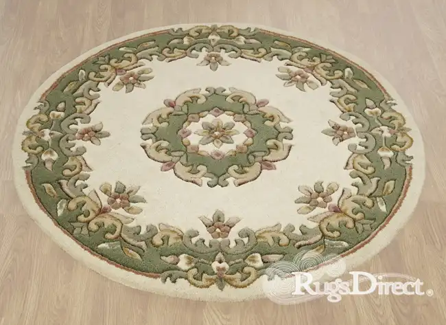 Royal Indian Cream-Green Rug - Image 5