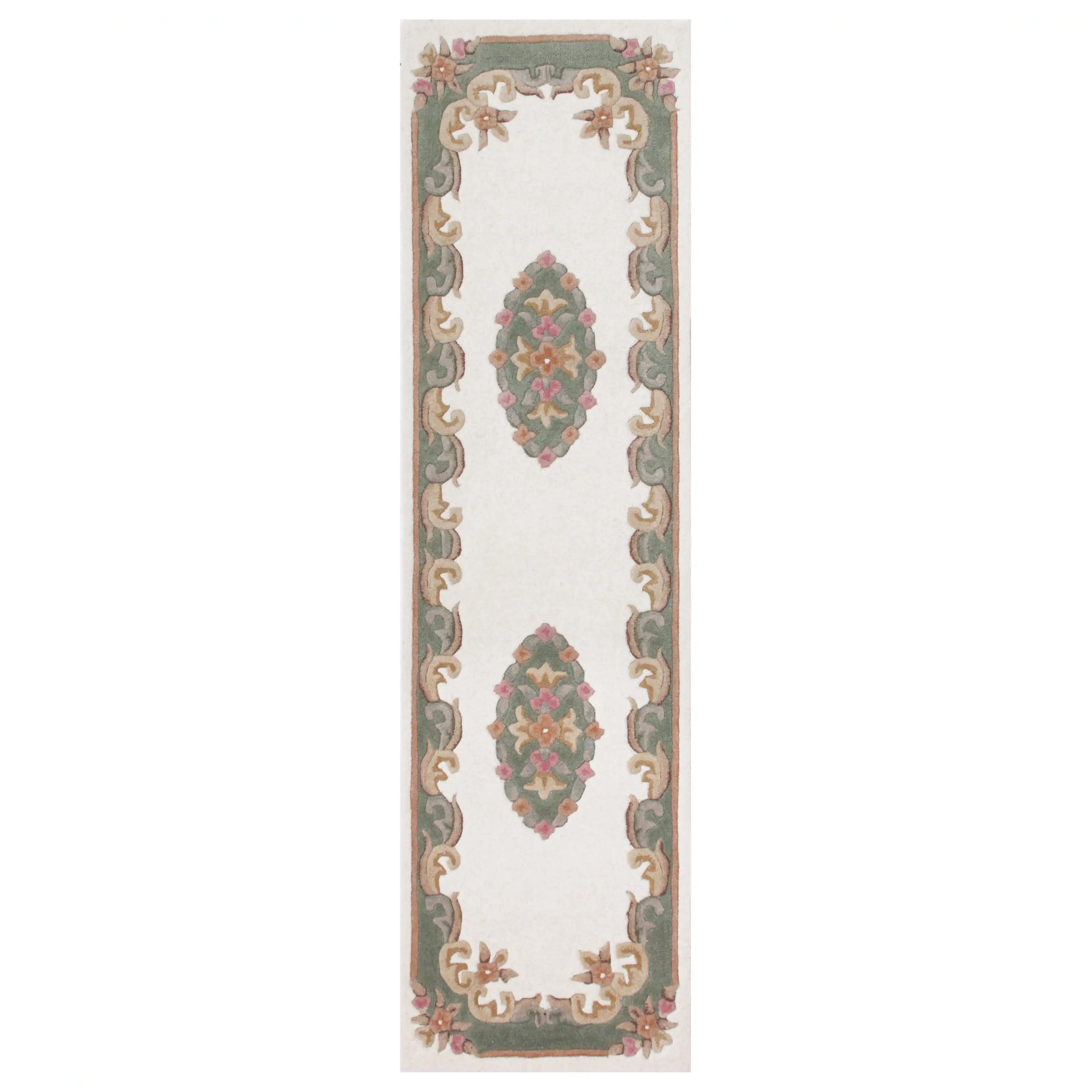 Royal Indian Cream-Green Rug - Image 7