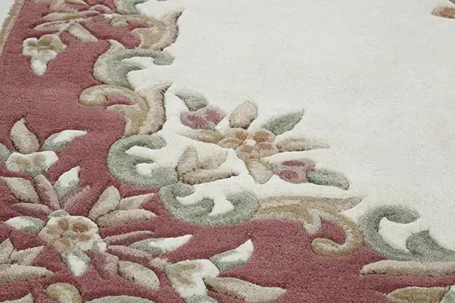 Royal Indian Cream-Rose Rug - Image 4