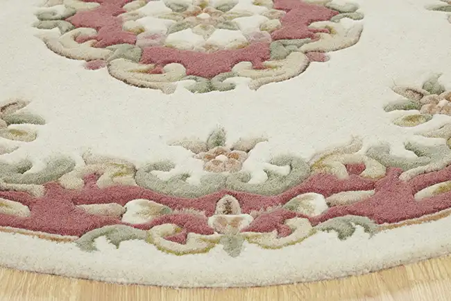 Royal Indian Cream-Rose Rug - Image 6
