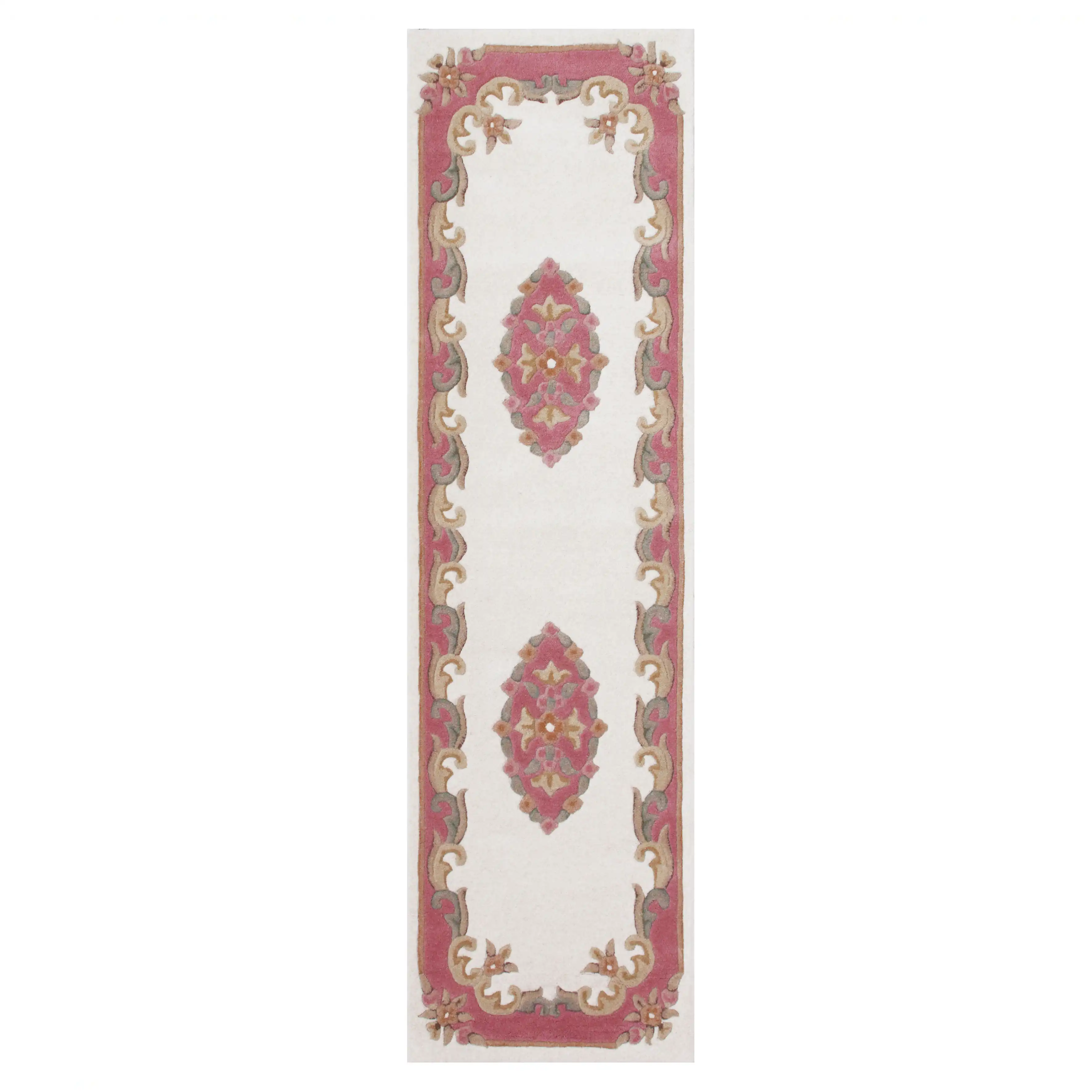 Royal Indian Cream-Rose Rug - Image 8