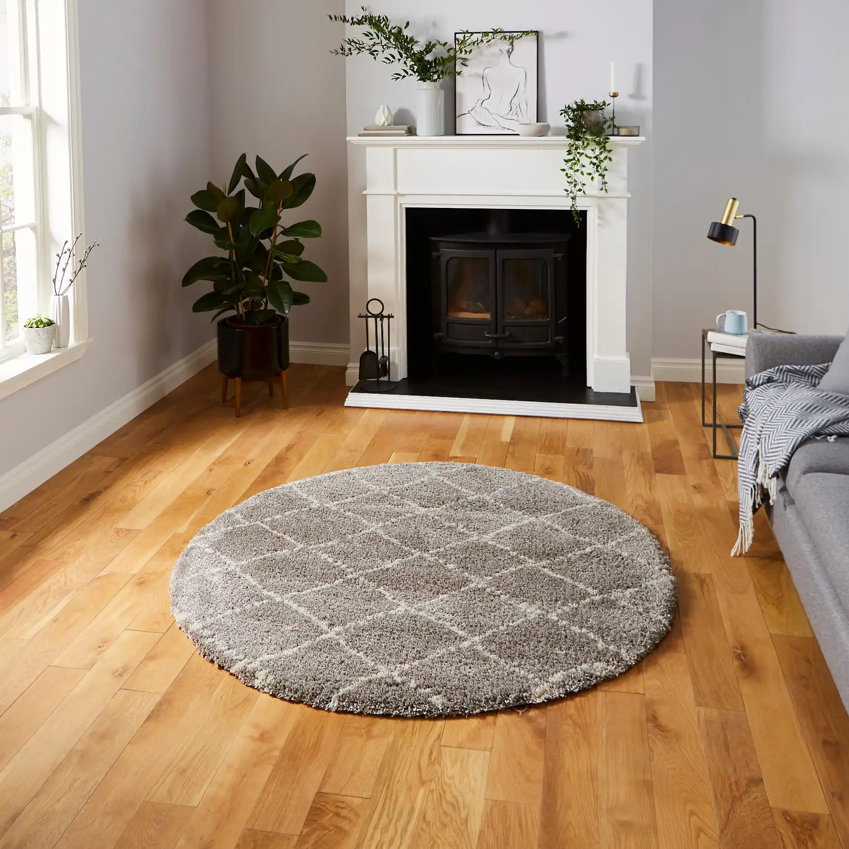 Royal Nomadic 5413 Grey Cream Rug - Image 7