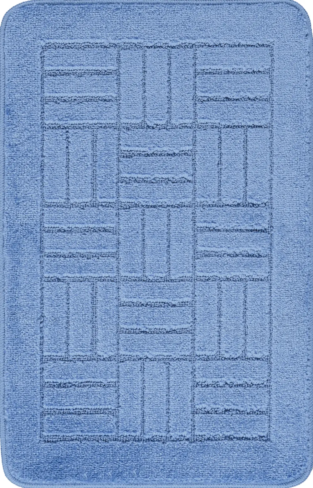 Royal 2-Piece Machine Washable Non-Slip Blue Bathroom Rug Set - Image 6