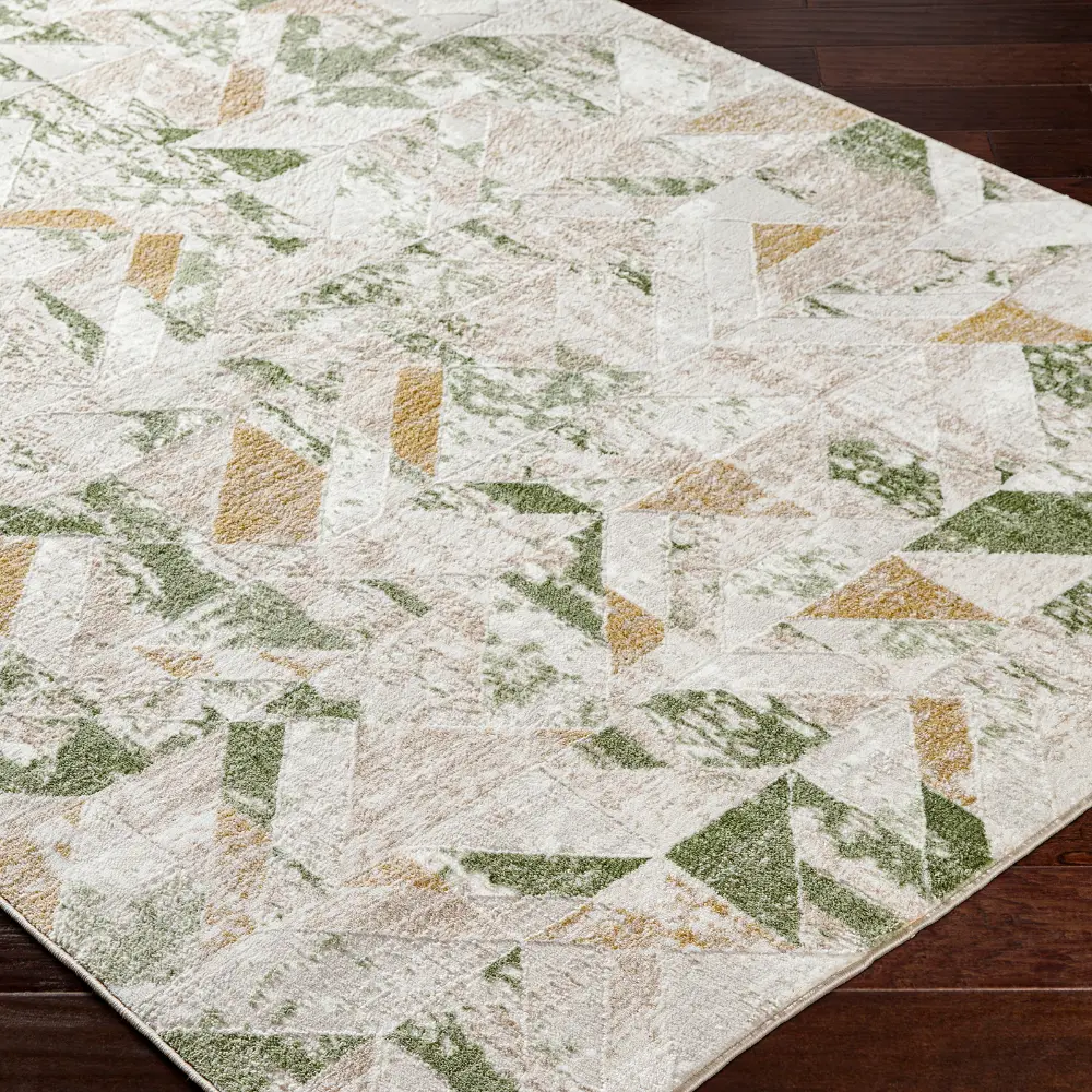 Royalty Scandi Modern Moss/Ivory Rug - Image 7