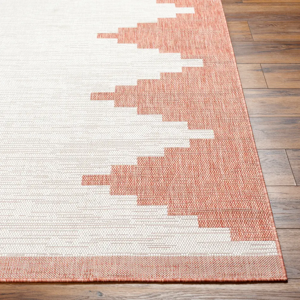 Rubal In- & Outdoor Global Coral/Grey Rug - Image 2