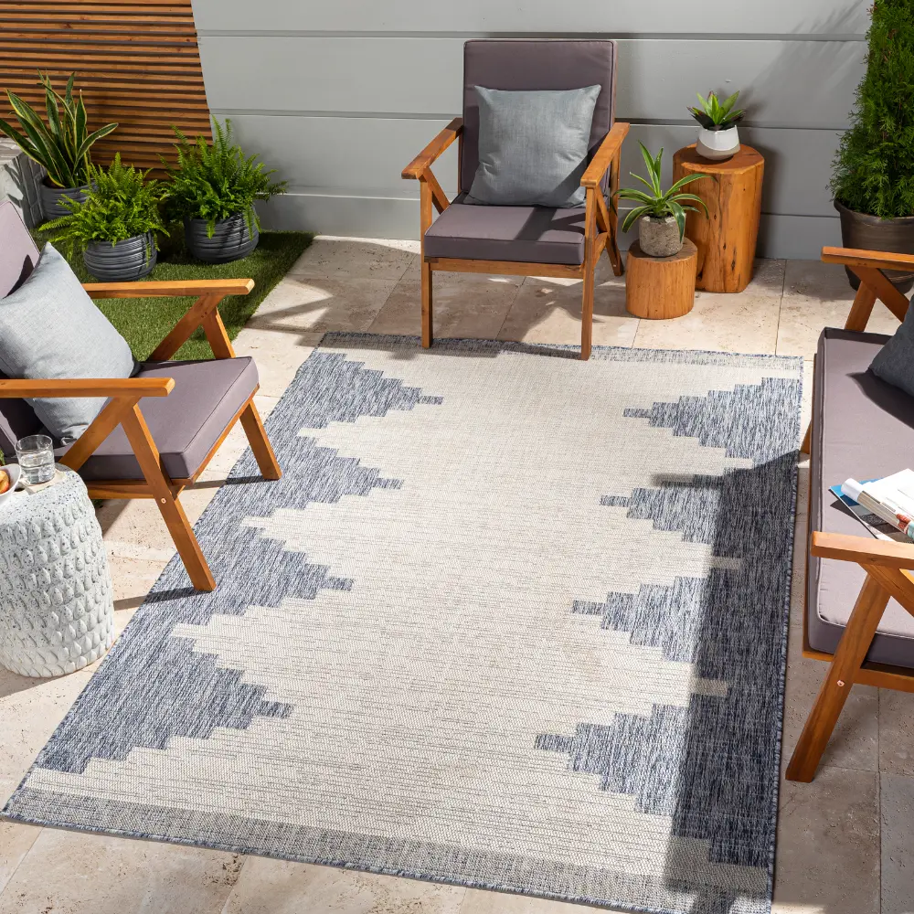 Rubal In- & Outdoor Global Denim Rug - Image 4