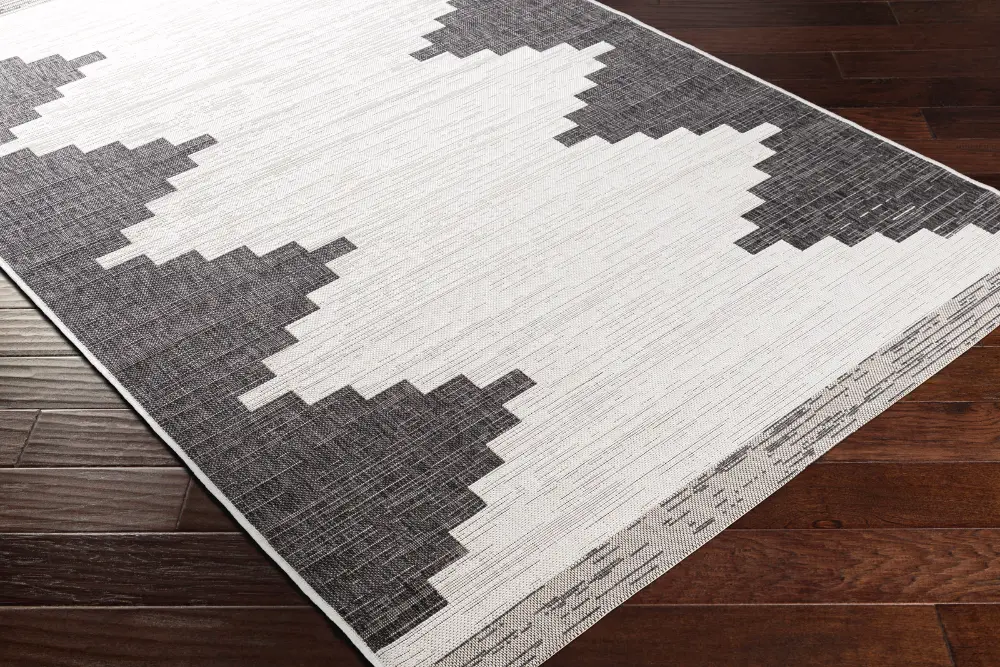 Rubal In- & Outdoor Modern Black Rug - Image 3