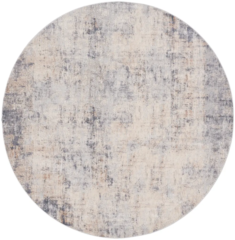 Rustic Textures RUS01 Grey Beige Rug - Image 12
