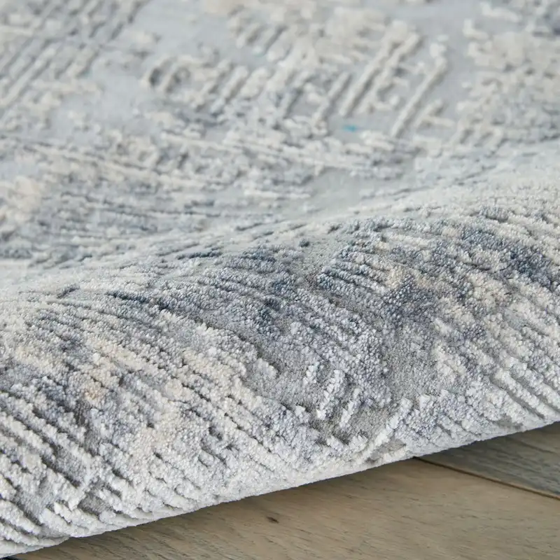 Rustic Textures RUS01 Grey Beige Rug - Image 4