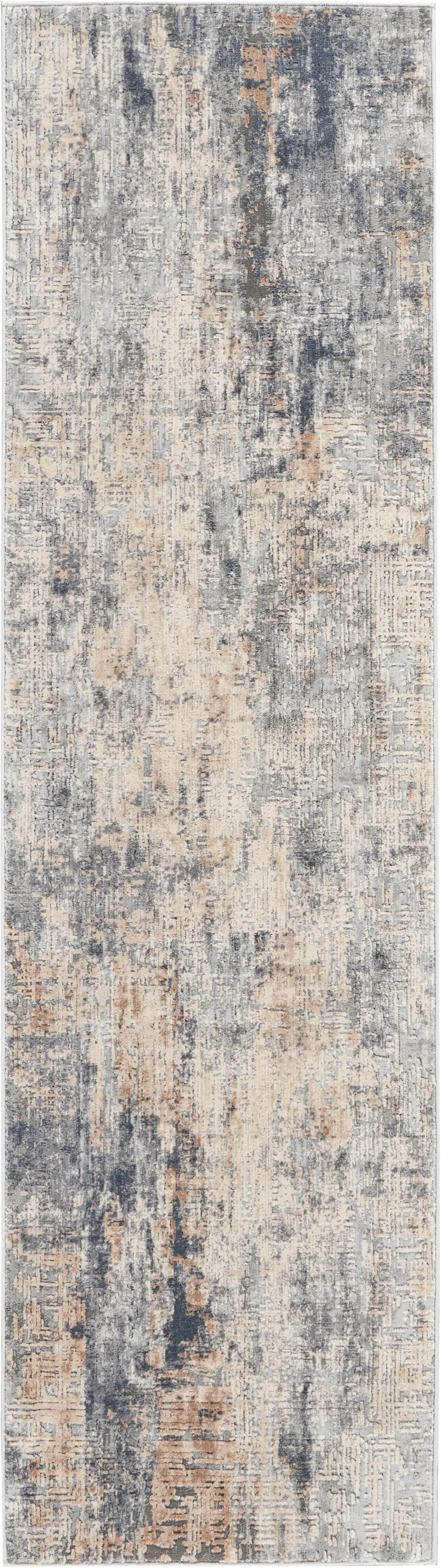 Rustic Textures RUS01 Grey Beige Rug - Image 6