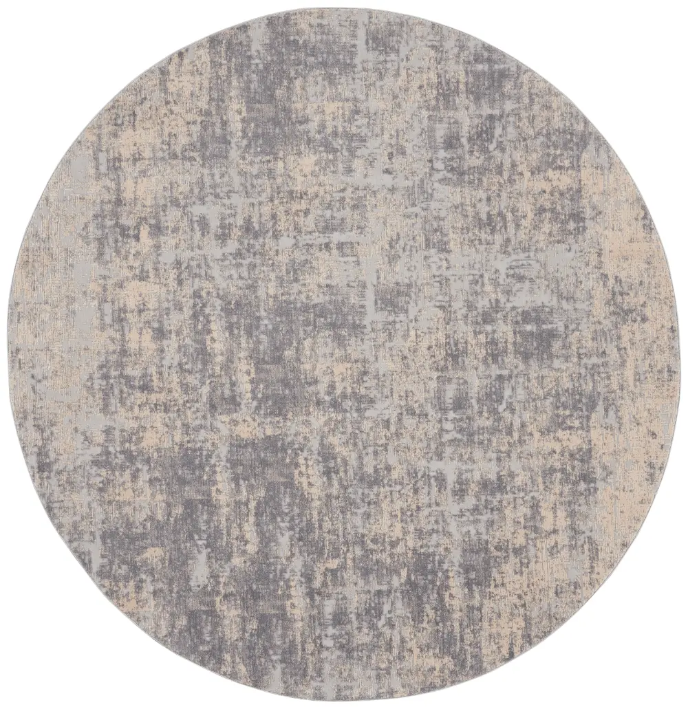 Rustic Textures RUS01 Ivory Silver Rug - Image 10
