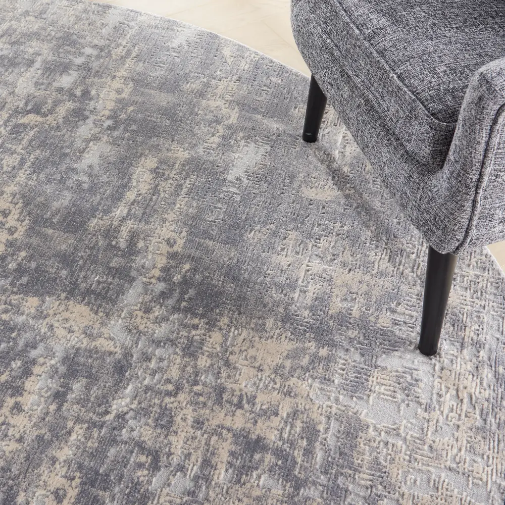 Rustic Textures RUS01 Ivory Silver Rug - Image 11