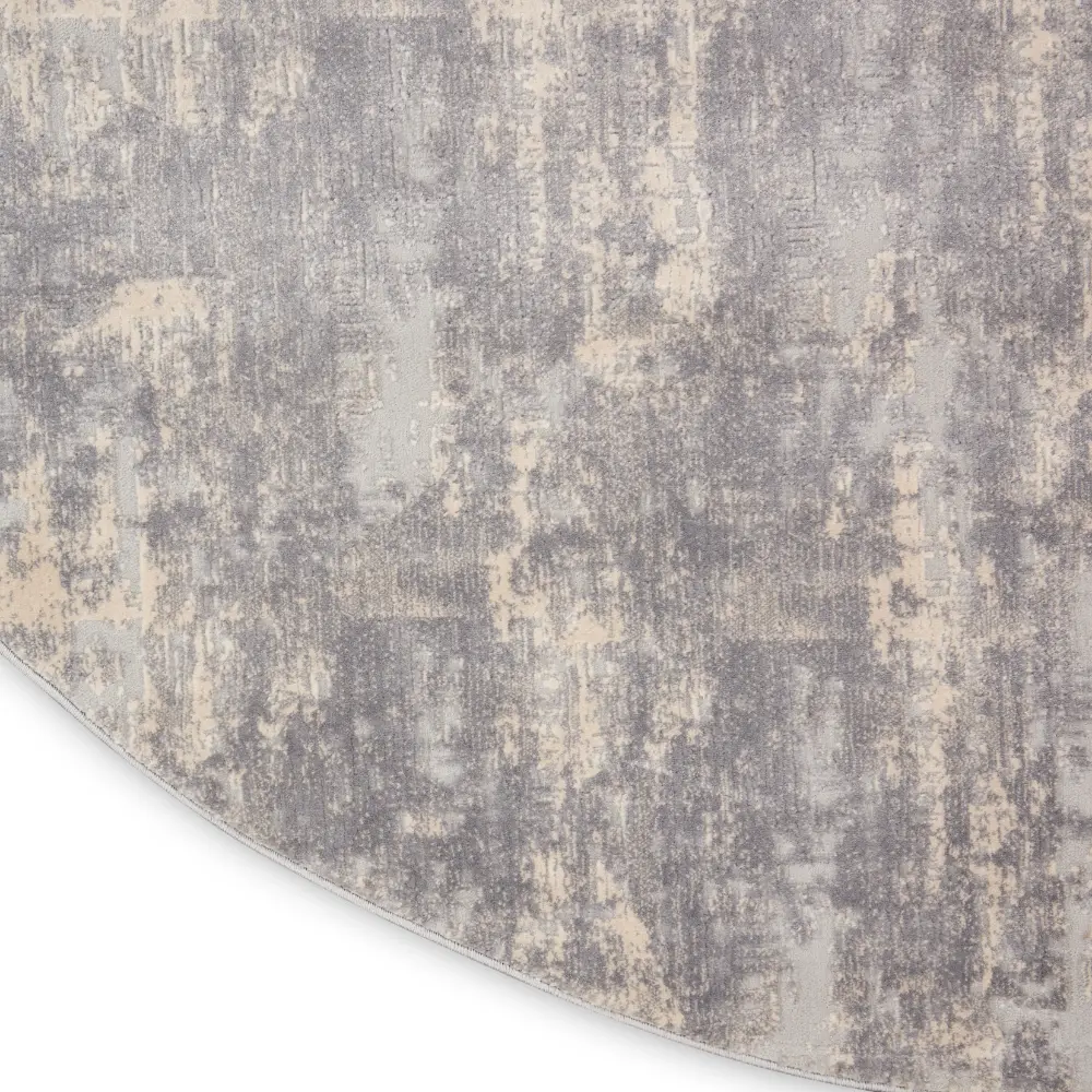Rustic Textures RUS01 Ivory Silver Rug - Image 9