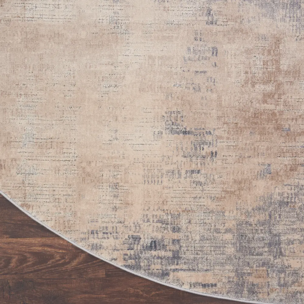 Rustic Textures RUS02 Beige Grey Rug - Image 6